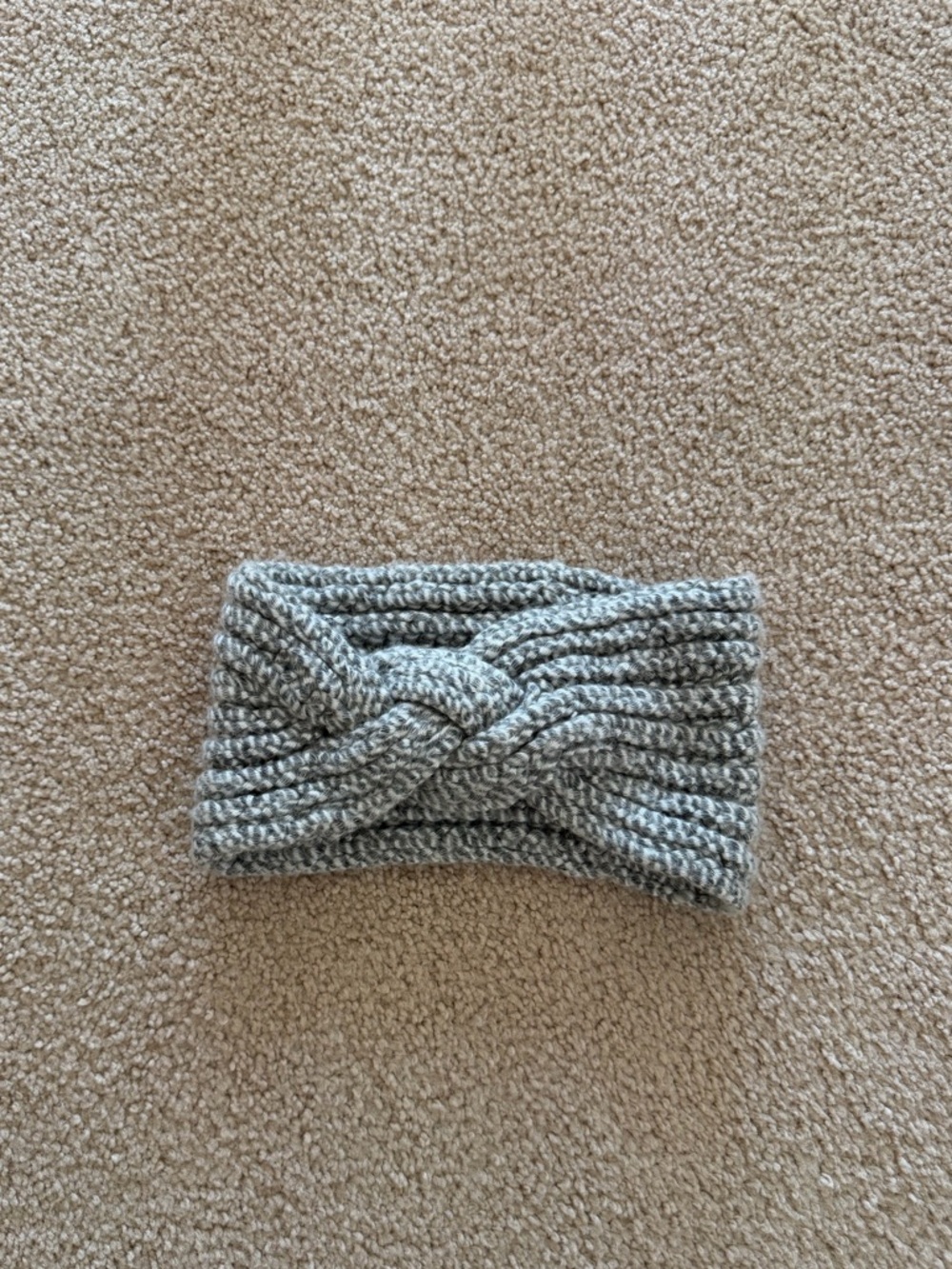 Knot Knit Headband - Gray